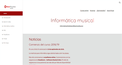 Desktop Screenshot of informatica.bilbaomusika.net